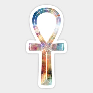 Galaxy Ankh Sticker